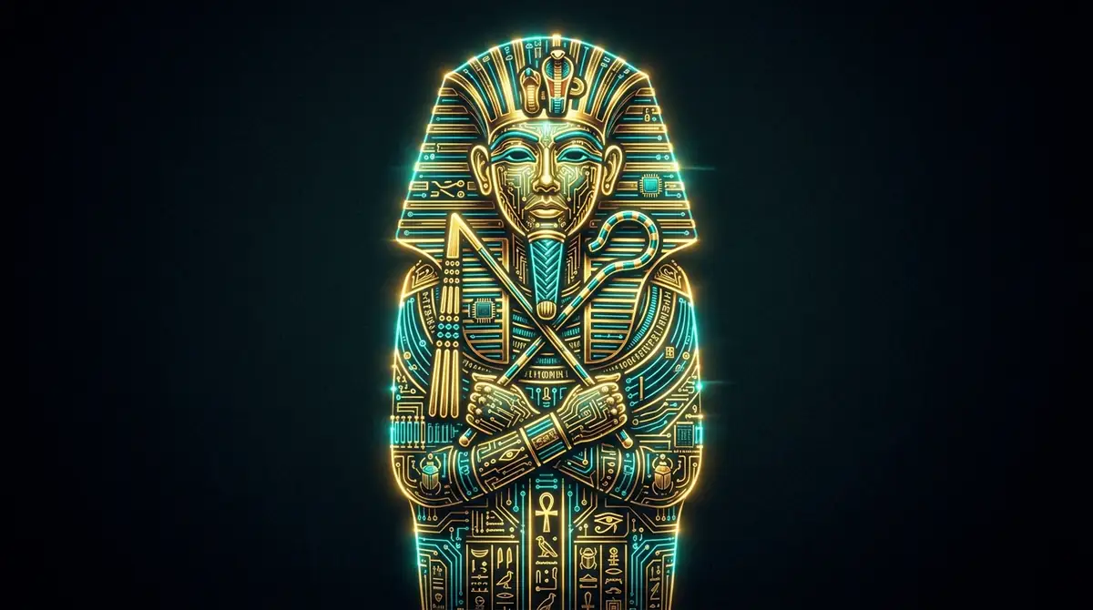 Abstract digital circuitry background